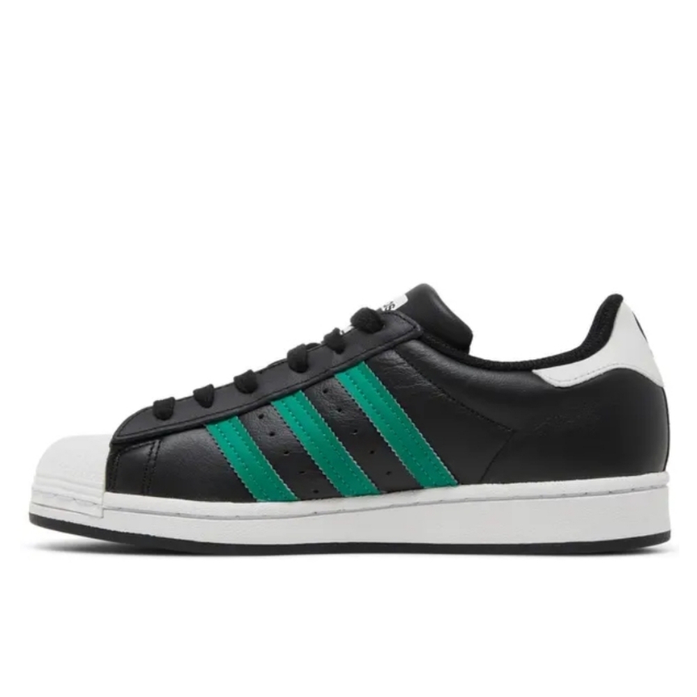 ADIDAS Superstars X Abby Dahlkemper Wmns Superstar Black/Green Size 7 - Picture 2 of 11